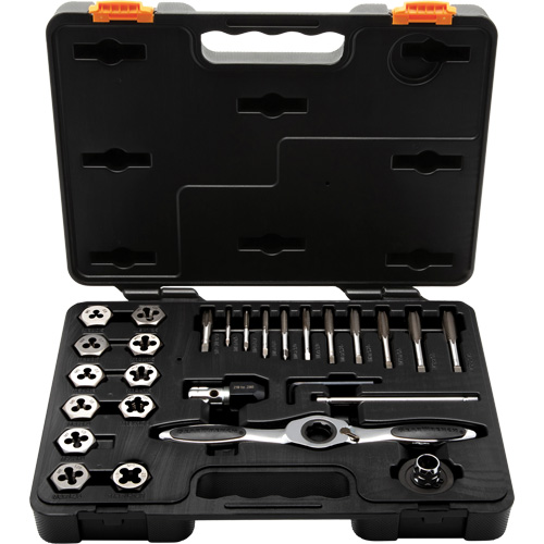 Metric Ratcheting Tap & Die Set, 27 Pieces Sécurité Médic