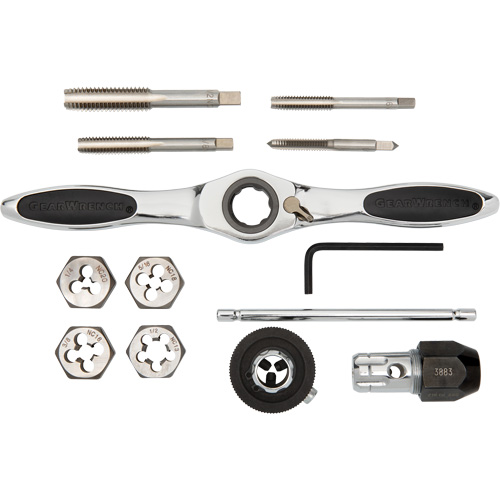 SAE Ratcheting Tap & Die Set, 13 Pieces Sécurité Médic