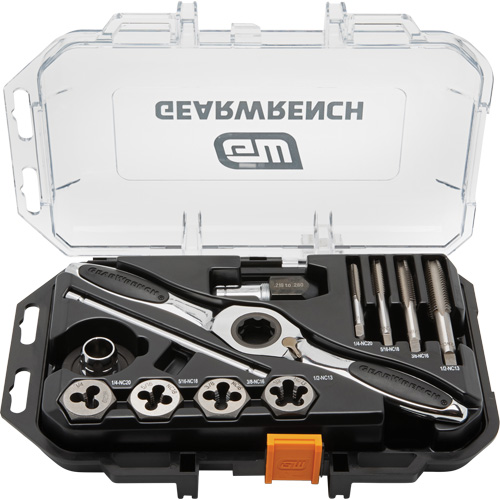 SAE Ratcheting Tap & Die Set, 13 Pieces Sécurité Médic