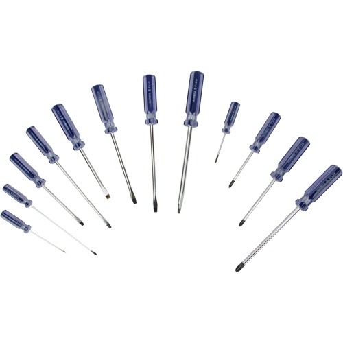 Slotted & Philips Screwdriver Kit, 12 Pcs. Sécurité Médic