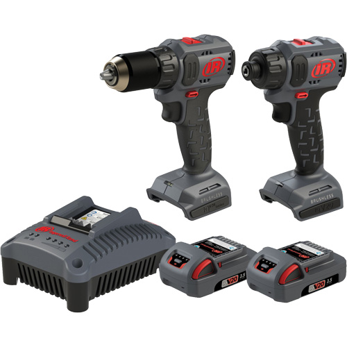 Compact Drill & Screwdriver Cordless Combo Tool Kit, Lithium-Ion, 20 V Sécurité Médic