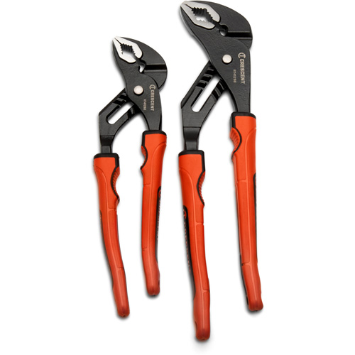 Grip Zone V-Jaw Tongue & Groove Plier Set with Dual Material Rawhide Handle, 2 Pieces Sécurité Médic