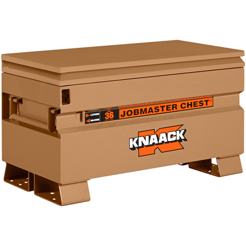 Model 36 Jobsite Chest with Padlock, 36" x 19" x 21-1/2", Steel, Tan Sécurité Médic