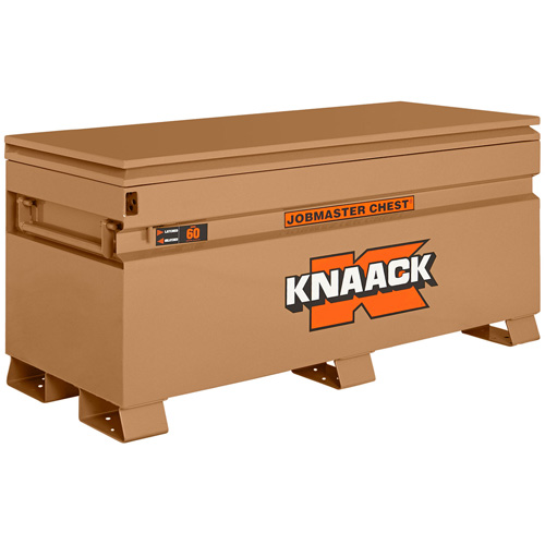 Model 60 Jobsite Chest with Padlock, 60" x 24" x 28-1/2", Steel, Tan Sécurité Médic