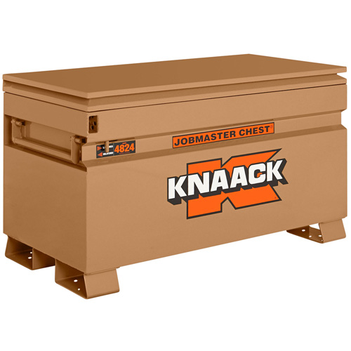 Model 4824 Jobsite Chest with Padlock, 48" x 24" x 28-1/2", Steel, Tan Sécurité Médic