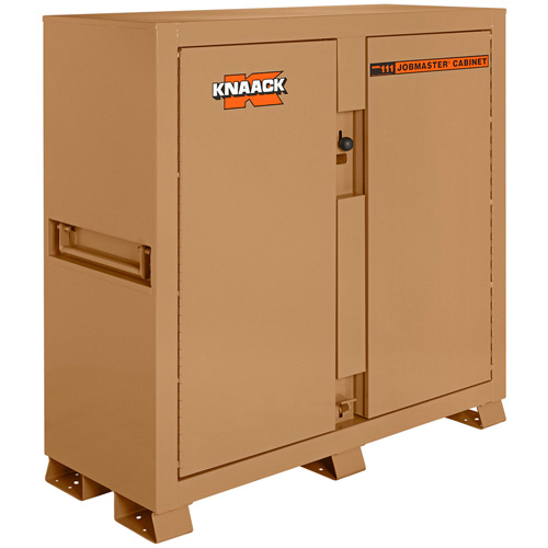 Model 111 Jobsite Cabinet with Padlock, Steel, 47.5 Cubic Feet, Tan Sécurité Médic