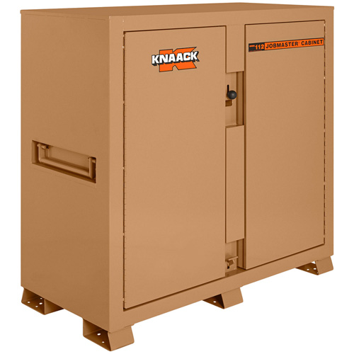 Model 112 Jobsite Cabinet with Padlock, Steel, 54.9 Cubic Feet, Tan Sécurité Médic