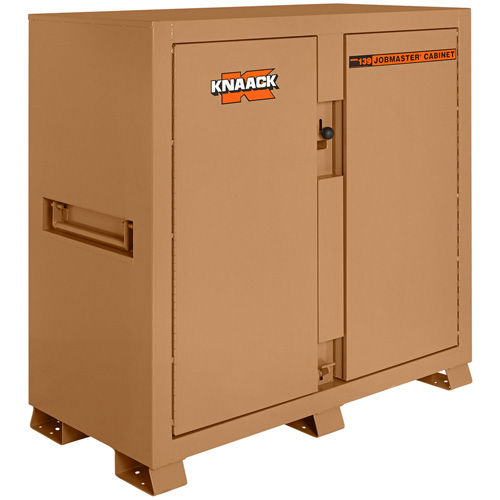 Model 139 Jobsite Cabinet with Padlock, Steel, 59.4 Cubic Feet, Tan Sécurité Médic