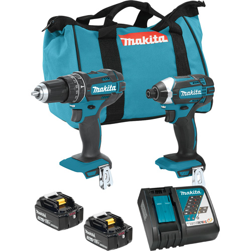 LXT Cordless Impact Driver & Hammer Drill/Driver Combo Kit, Lithium-Ion, 18 V Sécurité Médic