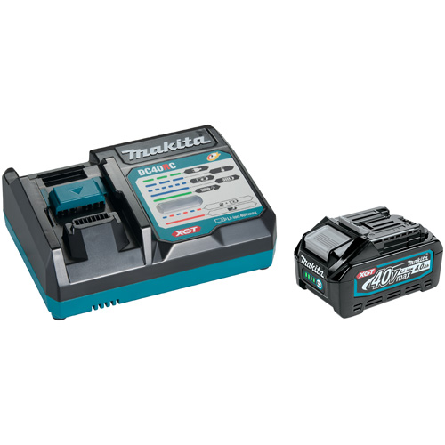 40Vmax XGT 4 Ah Battery & Fast Charger Starter Kit, 40 V, Lithium-Ion Sécurité Médic