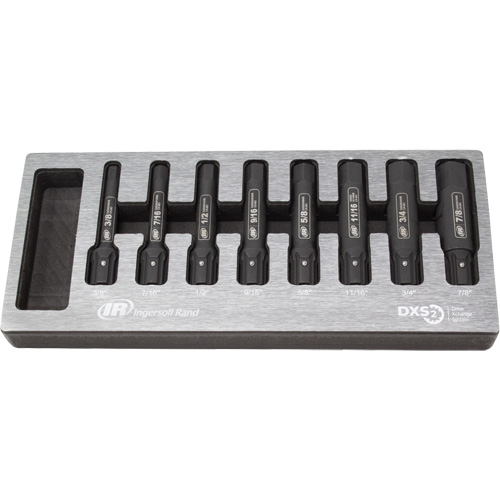 SAE Bit Impact Socket Set, Hex, 8 Pcs Sécurité Médic