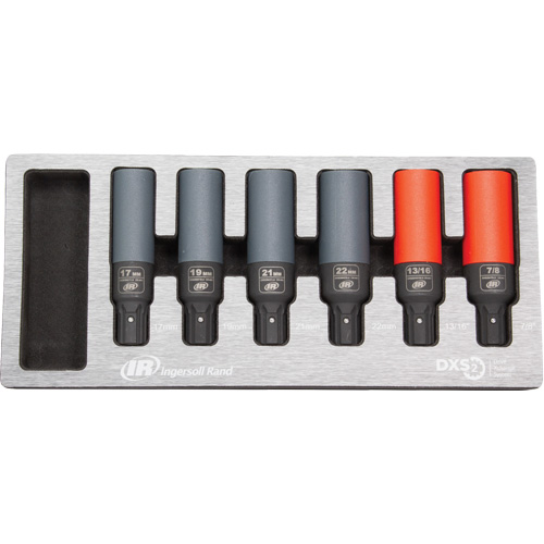 SAE/Metric Lug Nut Impact Socket Set, 6 Pcs, Impact Sécurité Médic