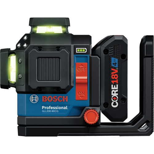 Laser dalignement/nivellement 360 connect&eacute; &agrave; faisceau vert &agrave; trois points Sécurité Médic