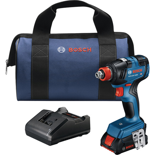 Two-In-One Bit/Socket Impact Driver/Wrench Kit, 1/2", 1800 in-lbs. Max. Torque, 18 V, Lithium-Ion Sécurité Médic