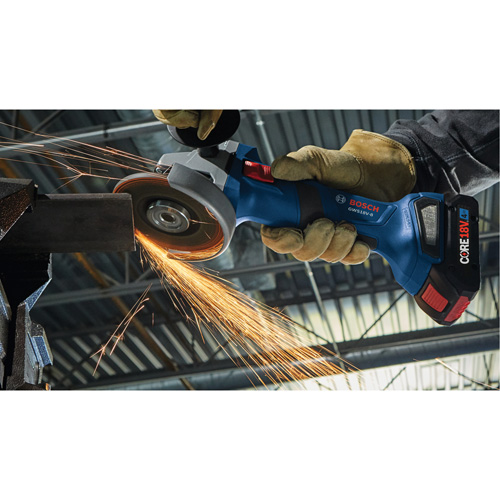 Brushless Angle Grinder with Slide Switch, 4-1/2" Wheel, 18 V Sécurité Médic