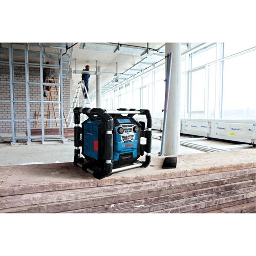 Radio de chantier avec Bluetooth 5.0 et station dalimentation, Lithium-ion, 18 V Sécurité Médic