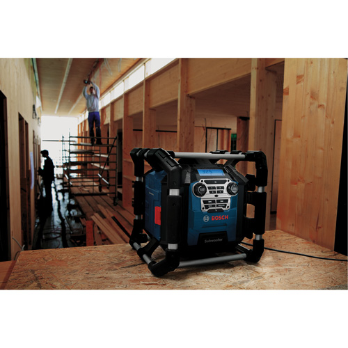 Radio de chantier avec Bluetooth 5.0 et station dalimentation, Lithium-ion, 18 V Sécurité Médic