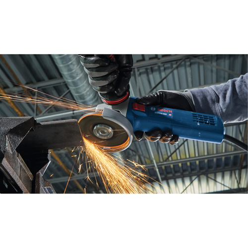 Rectifieuse angulaire ergonomique, 4-1/2", 120 V, 10 A, 11000 Tr/min Sécurité Médic