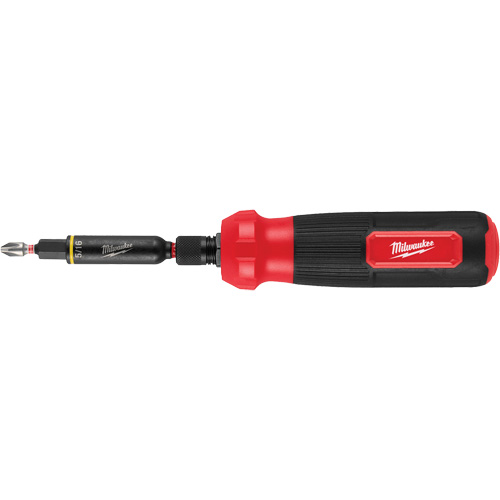 Tournevis multi-usage 8-en-1 avec embouts et tourne-&eacute;crous &agrave; chocs SHOCKWAVE, 8-1/3" lo, Prise Coussin&eacute;e Sécurité Médic