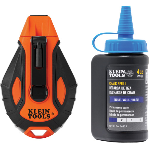 Smooth Retractable Chalk Reel with Chalk Refill Sécurité Médic