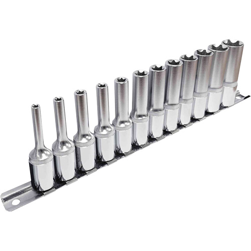 External TORX&reg; Socket Set, 12 Pcs, 3/8" Drive Size, Deep Sécurité Médic
