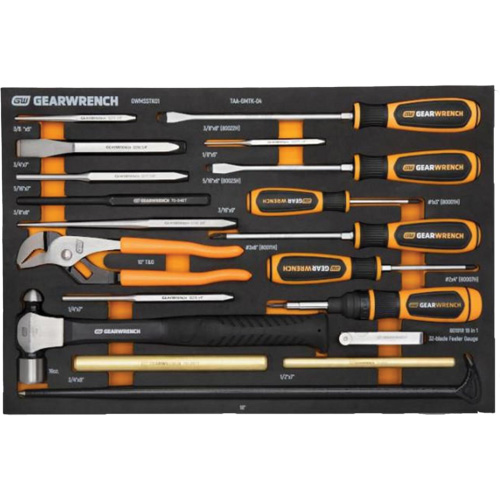 Striking Tools & Screwdriver Set in Foam Storage Tray Sécurité Médic