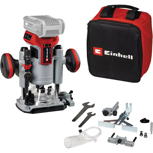 Professional Cordless Compact Router with Fixed Base & Plunge Base (Tool Only) Sécurité Médic
