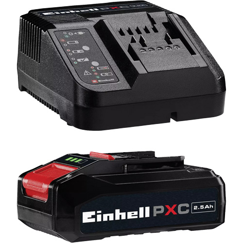 PXC Battery & Charger Starter Kit, Lithium-Ion, 18 V, 2.5 Ah Sécurité Médic