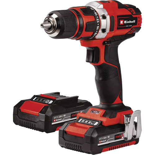 Ensemble perceuse sans fil, Lithium-ion, 18 V, Mandrin 1/2", Couple 354 lb-po Sécurité Médic