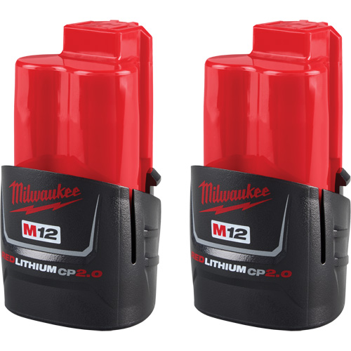 M12 REDLITHIUM CP2.0 Compact Batteries, Lithium-Ion, 12 V, 2 Ah Sécurité Médic