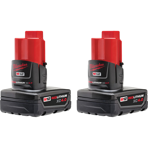 M12 REDLITHIUM XC4.0 Batteries, Lithium-Ion, 12 V, 4 Ah Sécurité Médic