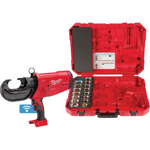 M18 FORCE LOGIC 750 MCM Crimper with #6 - 750 MCM Al Dies Sécurité Médic