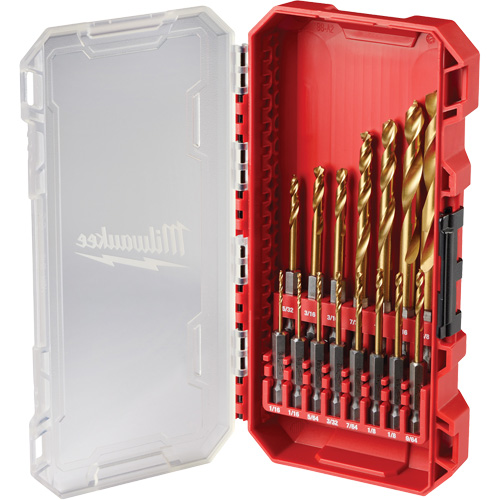 SHOCKWAVE Impact-Duty Drill Bit  Set, 15 Pieces, Titanium Sécurité Médic