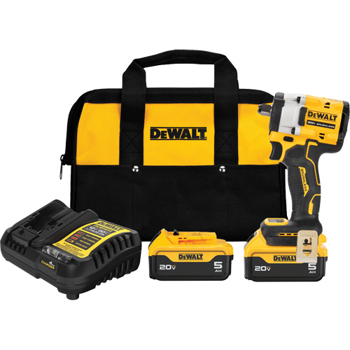 ATOMIC MAX* Cordless Impact Wrench With Hog Ring Anvil Kit, 20 V, 1/2" Socket Sécurité Médic