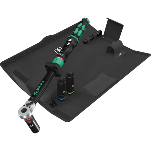Ensemble cl&eacute; dynamom&eacute;trique Click-Torque Lock C 3 jeu 1 pour changement de roue, 6 Mcx, Prise de 1/2", Profond Sécurité Médic