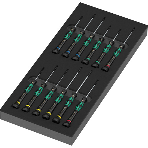 Insert en mousse pour jeu de tournevis Kraftform Micro 2, 13 m Sécurité Médic