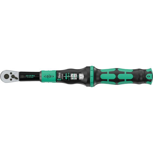 Adjustable Click-Torque Lock A 5 Torque Wrench with Torque Lock Function, Click, 1/4" Square Drive, 1 - 18 lbf. Ft Sécurité Médic