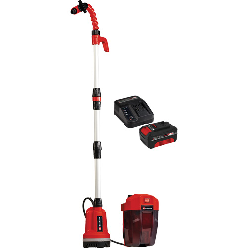 Cordless Clean Water Rain Barrel Pump with 4Ah Battery & Charger Starter Kit, 18 V, 792.5 GPH Sécurité Médic