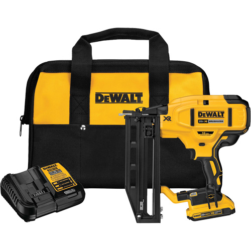 XR&reg; 16 GA Cordless Straight Finish Nailer Kit, 20 V, Lithium-Ion Sécurité Médic