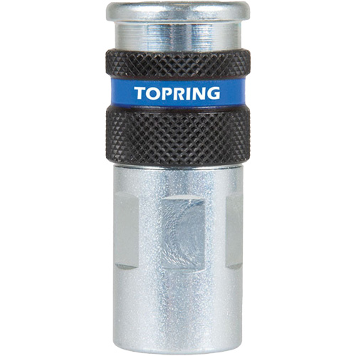 QUIKSILVER 2 Industrial Quick Coupler, Zinc-Plated Steel, 1/4", Female NPT, 362 PSI Sécurité Médic