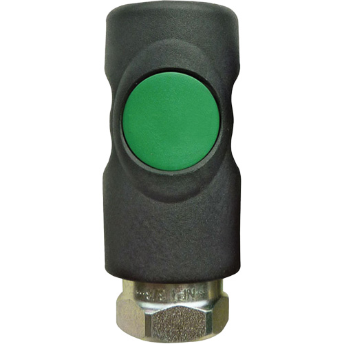 TOPQUIK S1 Ultraflo 7.8 mm Quick Coupler, Polyester Composite/Stainless Steel, 1/4", Female NPT, 174 PSI Sécurité Médic