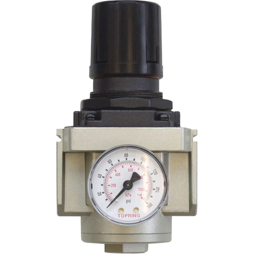 AIRFLO 450 Aluminum Regulator, 3/4" NPT, 145 PSI Max. PSI, Modular Sécurité Médic