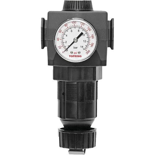 MODULAIR 400 Zinc Diaphragm Regulator, 1/2" NPT, 300 psi Max. PSI, In Line/Modular Sécurité Médic