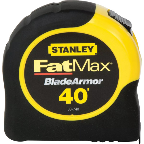 Ruban &agrave; mesurer FatMax Classic avec saillie de 11', 1-1/4" x 40', Marques de goujon Imp&eacute;rial Sécurité Médic
