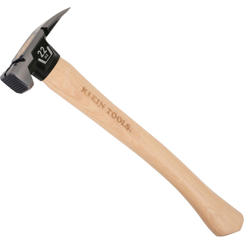 Marteau &agrave; panne fendue droite &agrave; face meul&eacute;e, 22 oz, Prise en Bois, 16-1/10" lo Sécurité Médic