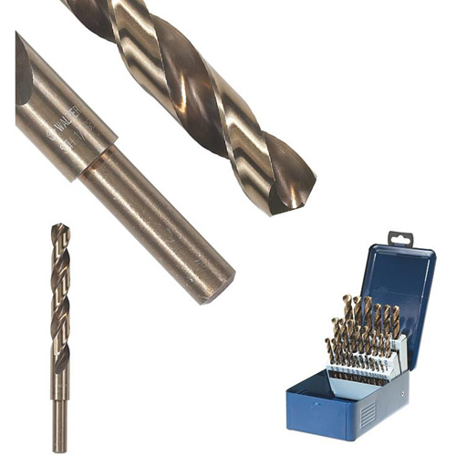 SST+ Reduced Shank Drill Bit, 17/32", High Speed Steel, 4-13/16" Flute, 135° Point Sécurité Médic