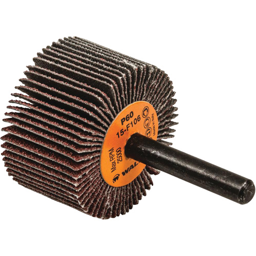 Flap Wheels-Coolcut Flap Wheels, Aluminum Oxide, 60 Grit, 1-1/2" x 1" x 1/4" Sécurité Médic