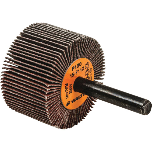 Flap Wheels-Coolcut Flap Wheels, Aluminum Oxide, 120 Grit, 1-1/2" x 1" x 1/4" Sécurité Médic