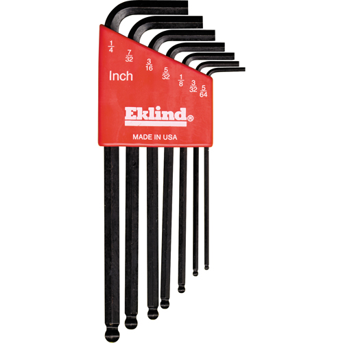 Balldrive L-Style Hex Key Set, 7 Pcs. Sécurité Médic