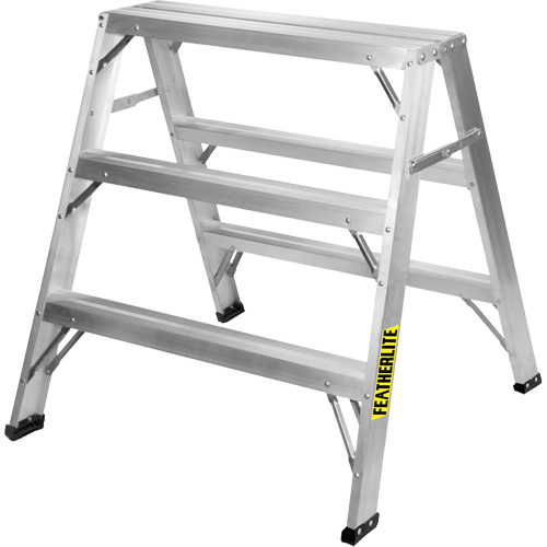 Chevalet de sciage industriel, 3' ha x 33,3125" la x 31,50" pr, Capacit&eacute; de 300 lb, Aluminium Sécurité Médic